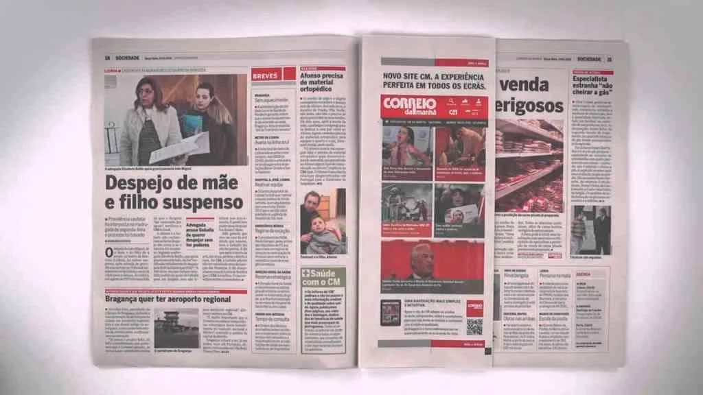 Responsive print ad - Correio da Manhã | Clapboard Ad Archive