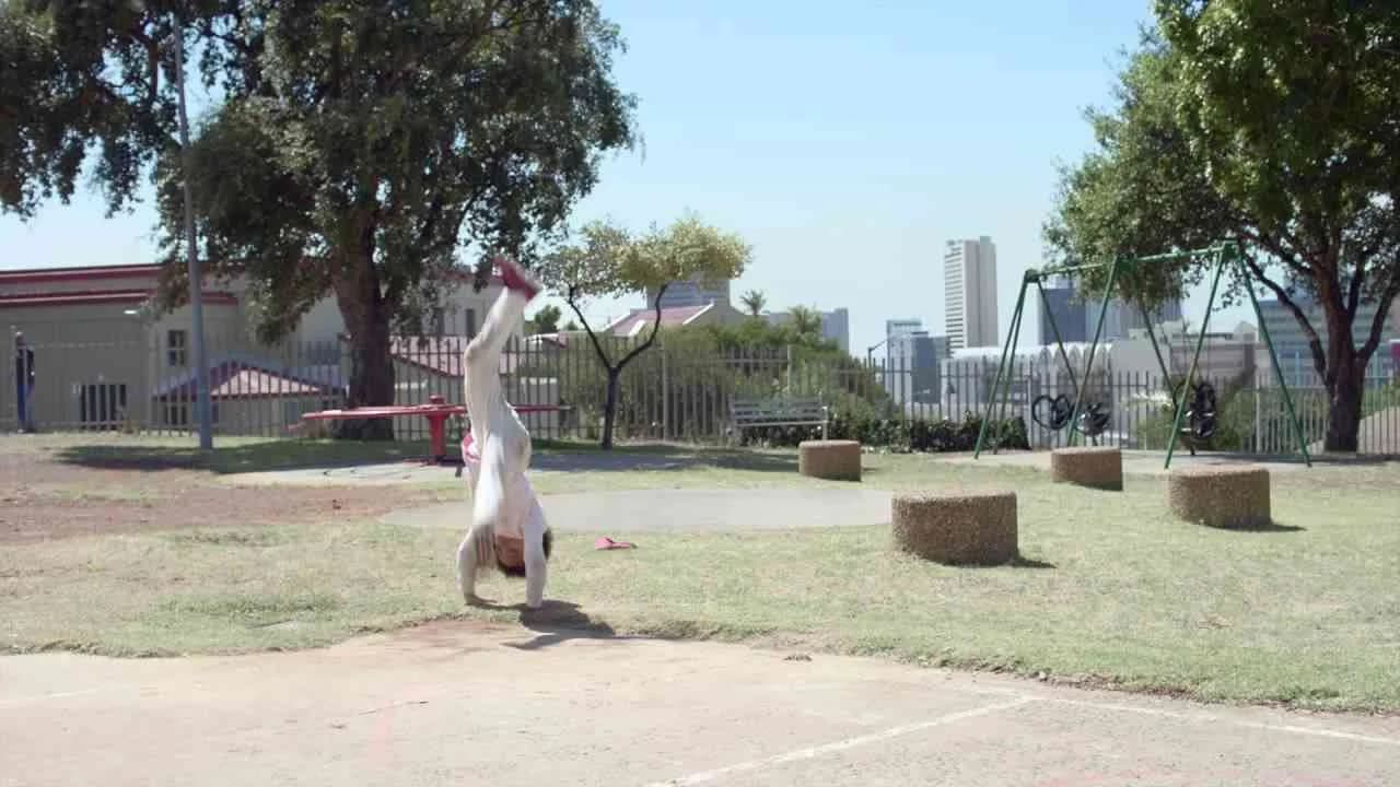 Breakdancing girl